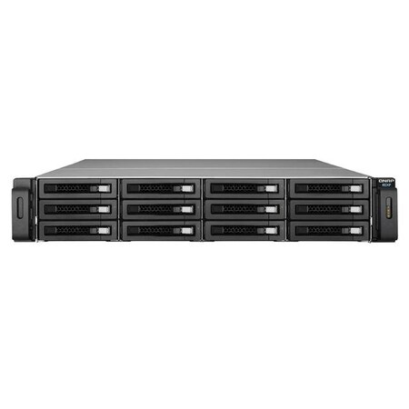 Qnap SAS/SATA/SSD 12-Bay 2U Rackmount RAID Expansion Enclosure for NAS REXP-1220U-RP-US